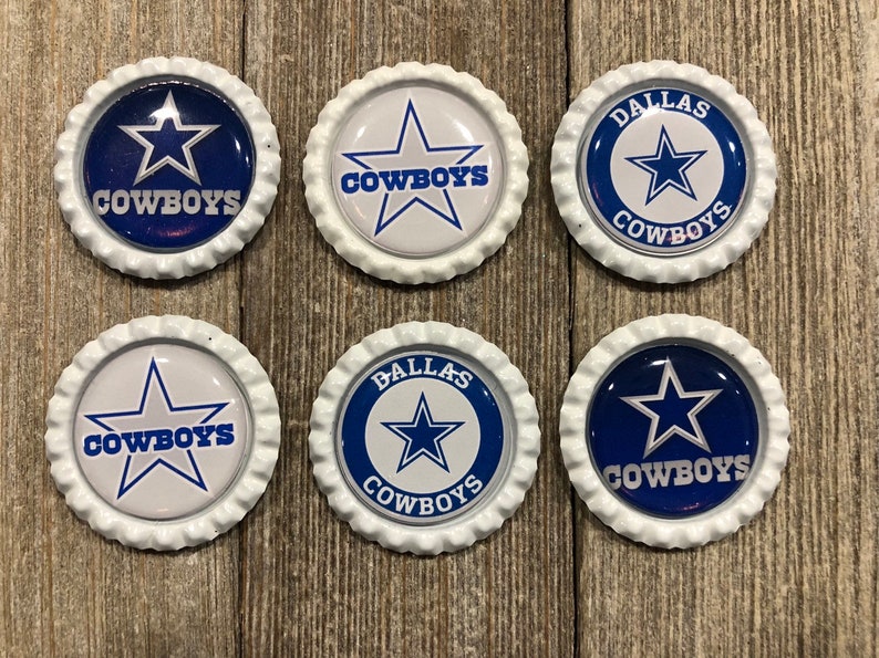 Cowboys Bottle Caps Dallas Cowboys Finished Bottle Caps Etsy