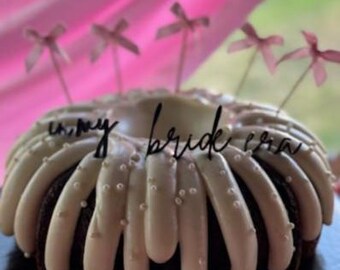 In My Bride Era Cake Charm, Personalized Taylor-Inspired Party Decor, Bachelorette, Birthday, Bridal Shower Trend