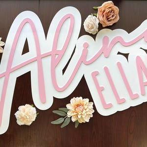 Custom Acrylic Name Backdrop Sign: Birthday Party Decor