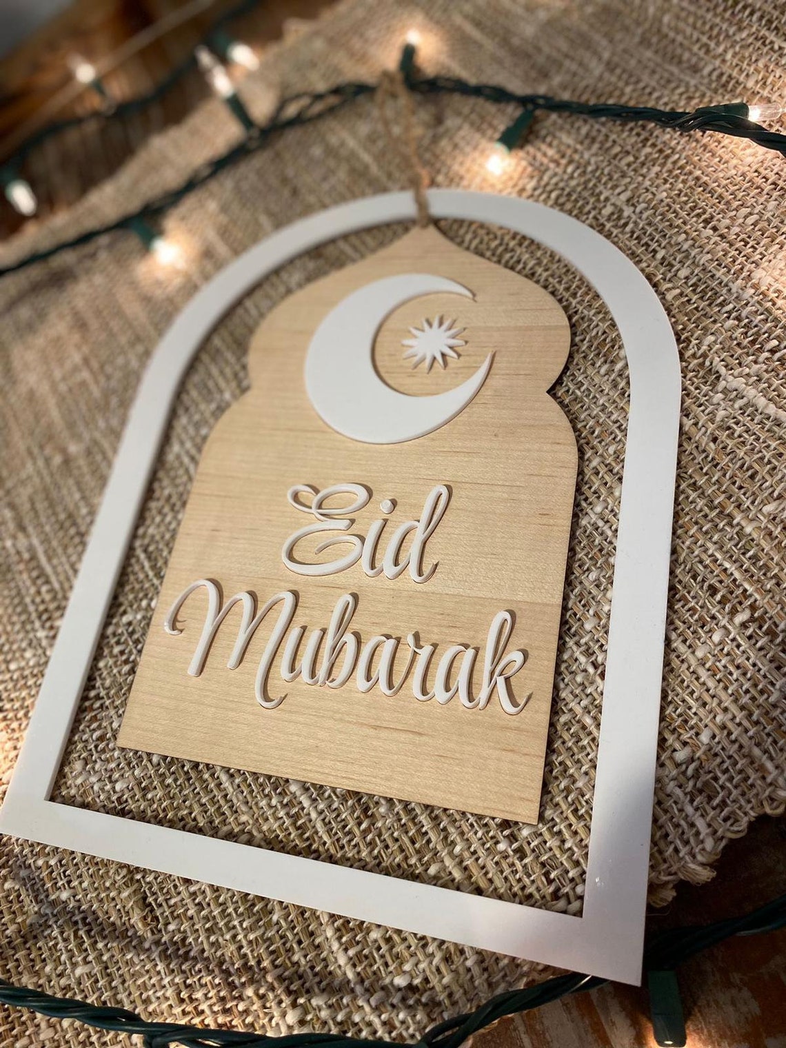 Eid Mubarak Wreath Ramadan Decor Personalized Eid Decor - Etsy