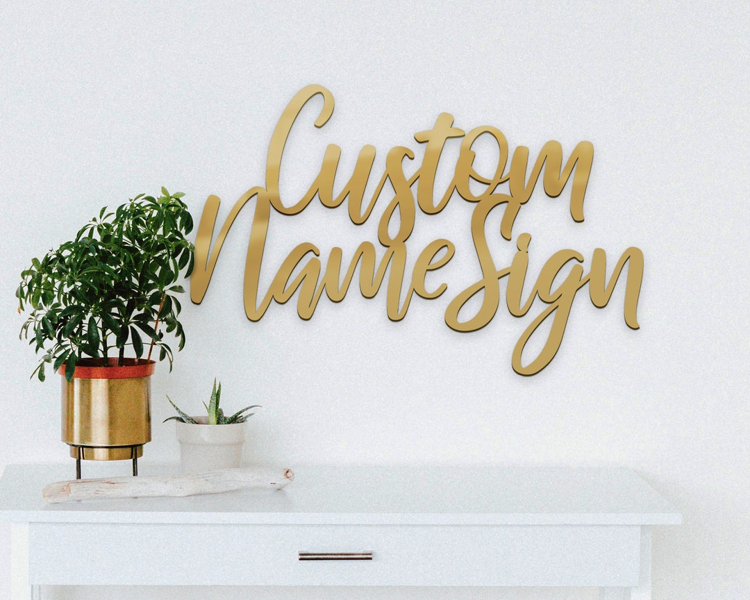 Custom 3D Acrylic Name Sign: Nursery Decor - Etsy