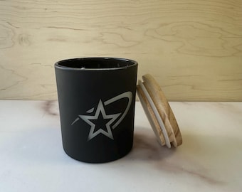 Couple Monogram Engraved Candle, Logo Engraved Candle
