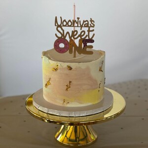 Sweet One Cake Topper: Acryl Erster Geburtstag Dekor