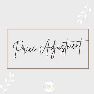 Price Adjustment