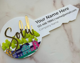 Oversized SOLD Key Photo Prop | Realtor Closing Photos