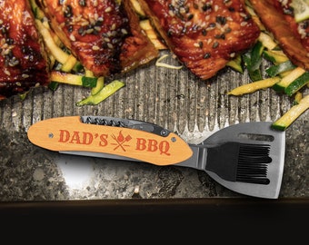 Engraved 5-in-1 BBQ Tool | Gift for Dad | Gift for Grandpa | | Grill tool | Father's Day | BBQ Tool Set | Father's Day Gift | Grilling Tools