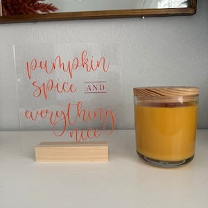 Minimalist Fall Phrases Signs, Pumpkin Spice, Fall Colors, Hello Fall Sign, Sweater Weather Sign, Autumn Phrases Signs, Fall Puns