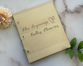 Polaroid Guest Book, Ring-Bound Album with Printed Photo Slots & Message Lines