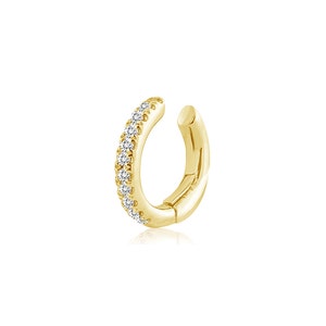Diamond Cartilage Ear Cuff 14K
