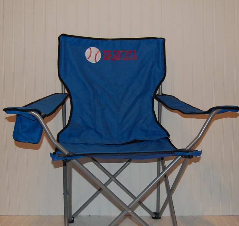 Personalized Baseball Or Softball Camping Folding Chair Image 0