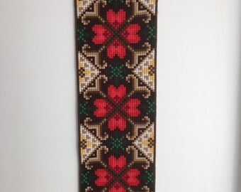 Traditionelle Skandinavische Stickerei Vintage Wandbehang Etsy