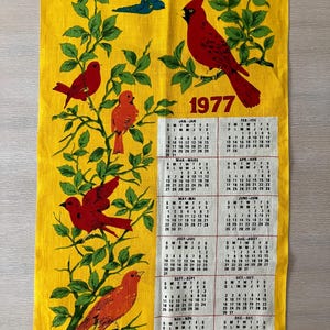Vintage 1977 calendar - Etsy 日本