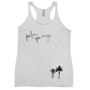 Palm Springs Racerback Tank Top, Summer Outfits, Bachelorette Party Favor, Womens Tank Top, Summer Tank Top, Gift for Her