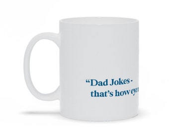 Dad Jokes Ceramic Coffee Mug | Humorous Father's Day Gift
