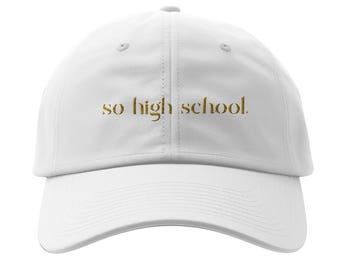 Gorra de fútbol de KC: Nota de amor "Tan de secundaria", gorra para el día del partido