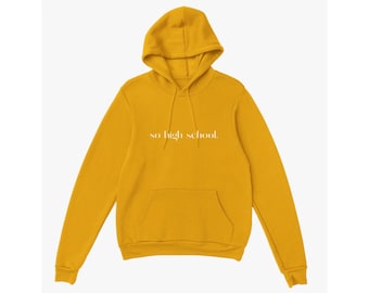 KC Football Sweatshirt: 'So High School' Love Note Hoodie