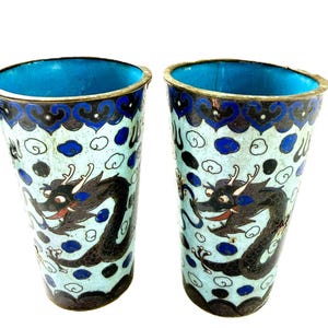 Antique Chinese Dragon Cup - Etsy