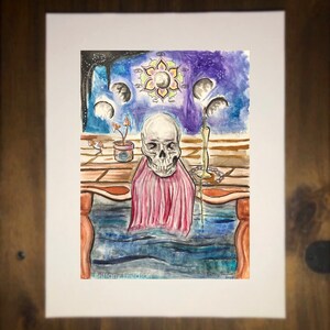 Stampa d'arte, Gli antenati, Arte Scheletri, Arte dei Funghi, Arte lunare, Pittura acquerello