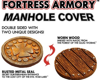Custom Manhole cover for MOTUC Castle Grayskull Masters of the Universe Classics MOTU
