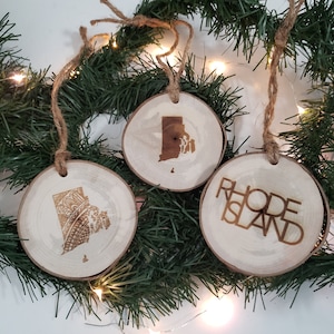 Ornament - Rhode Island | Vakantie | Decoratie | Hout | Boomtak | Esdoorn: