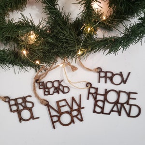 Ornament - Rhode Island | Bristol | Newport | Block Island | Providence | Home Decor | Holiday | Decoration