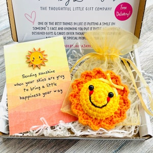 Sending Sunshine Letterbox Gift, Thinking of You Friend, Brighter Day, Hugs Sunflower Present