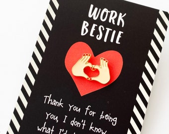 Colleague Bestie Work Friend Gift - BFF, Friendship Present