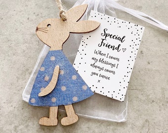 Friendship Bunny Gift - Special Friend, Thinking of You Present