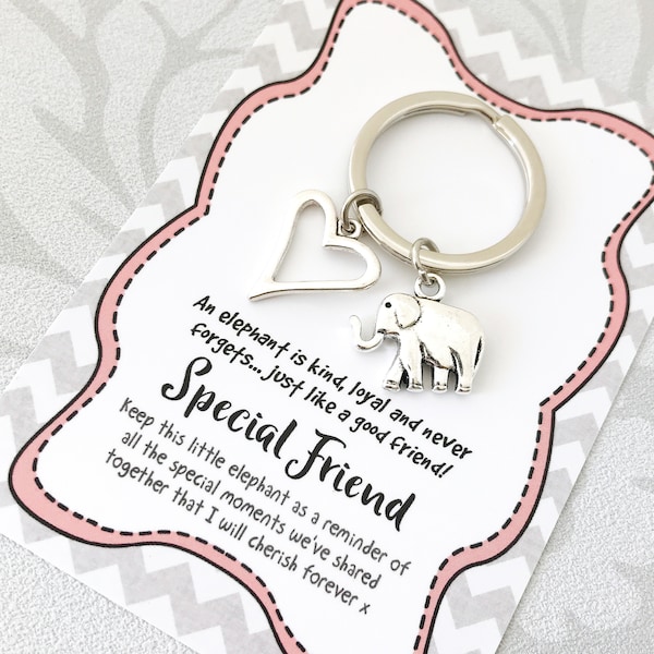 Elephant Friendship Gift:  Special Friend Keepsake Present