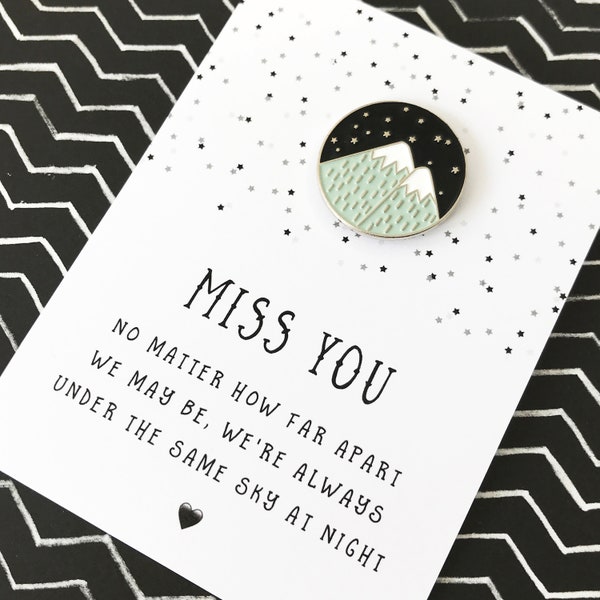 Miss You Special Friend Gift Pin, Thinking of You Present, Boyfriend, Girlfriend