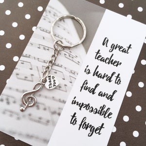 Music Teacher Gift: Thank You Tutor Leaving Present, Piano, Violin, Guitar