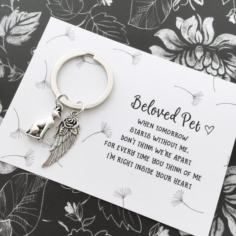 Pet Loss Gift in Memory of Beloved Cat Sympathy Memorial Etsy UK