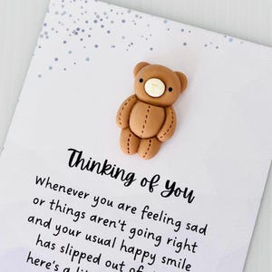 Pensando en ti Enviando abrazos de oso Regalo, Buzón, Condolencias, Regalo por enfermedad