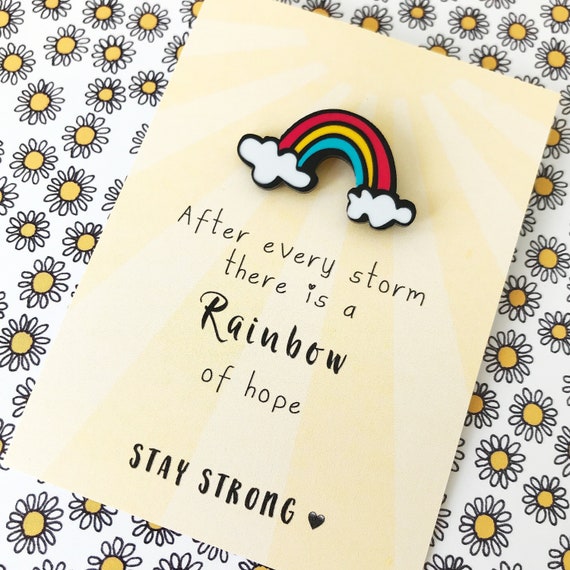 miscarriage thinking of you lockdown Rainbow stay strong gift 