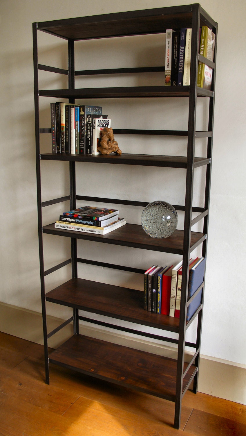 Industrial Style Shelving Unit With Retaining Bar. Etsy UK