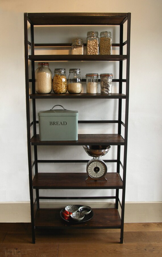 Style Shelving Unit With Retaining Bar Image 0