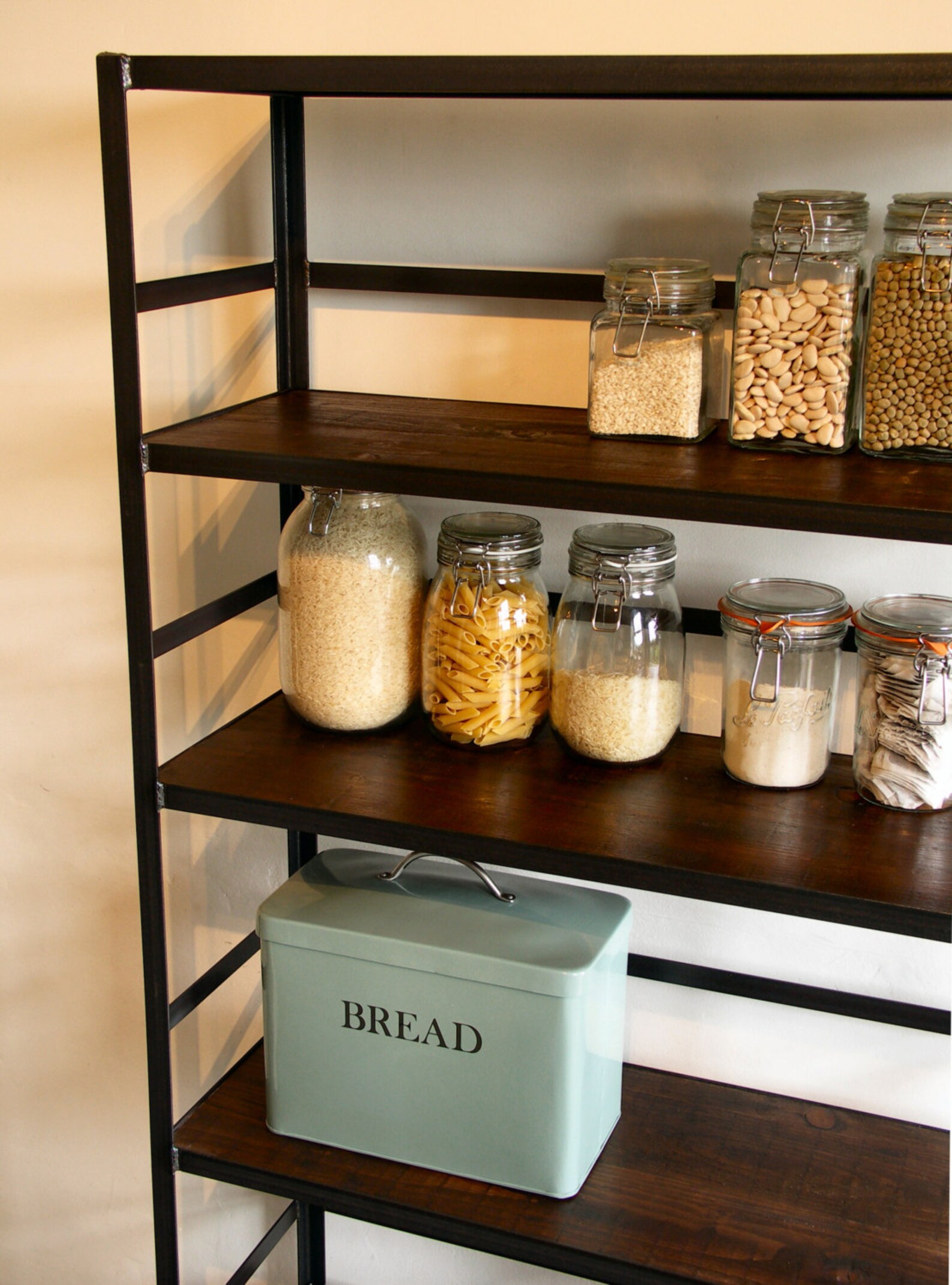 Industrial Style Shelving Unit With Retaining Bar. Etsy UK