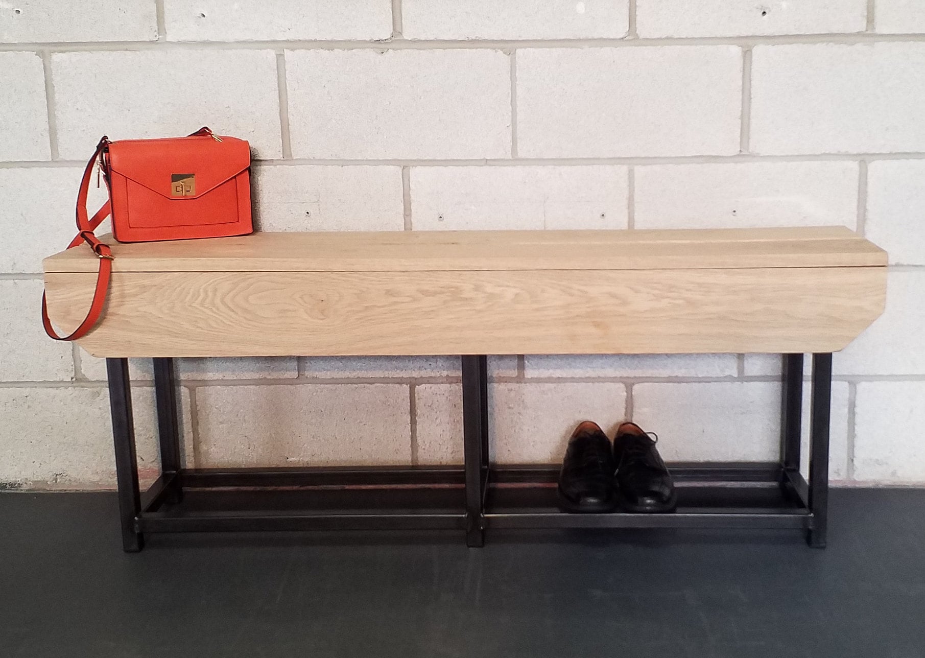 Retro Style Oak Bench Seat