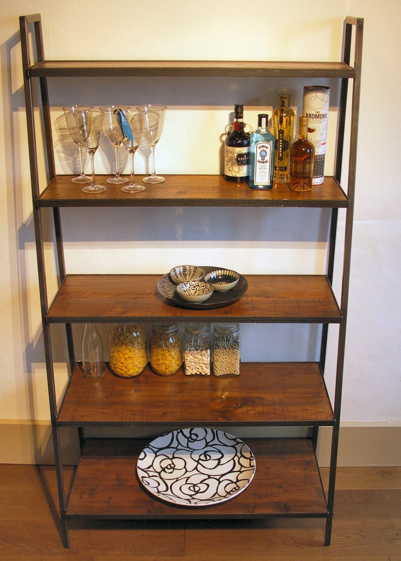 Large Industrial Style Ladder Shelving Unit Etsy UK