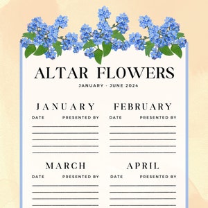 Altaarbloemen aanmelden