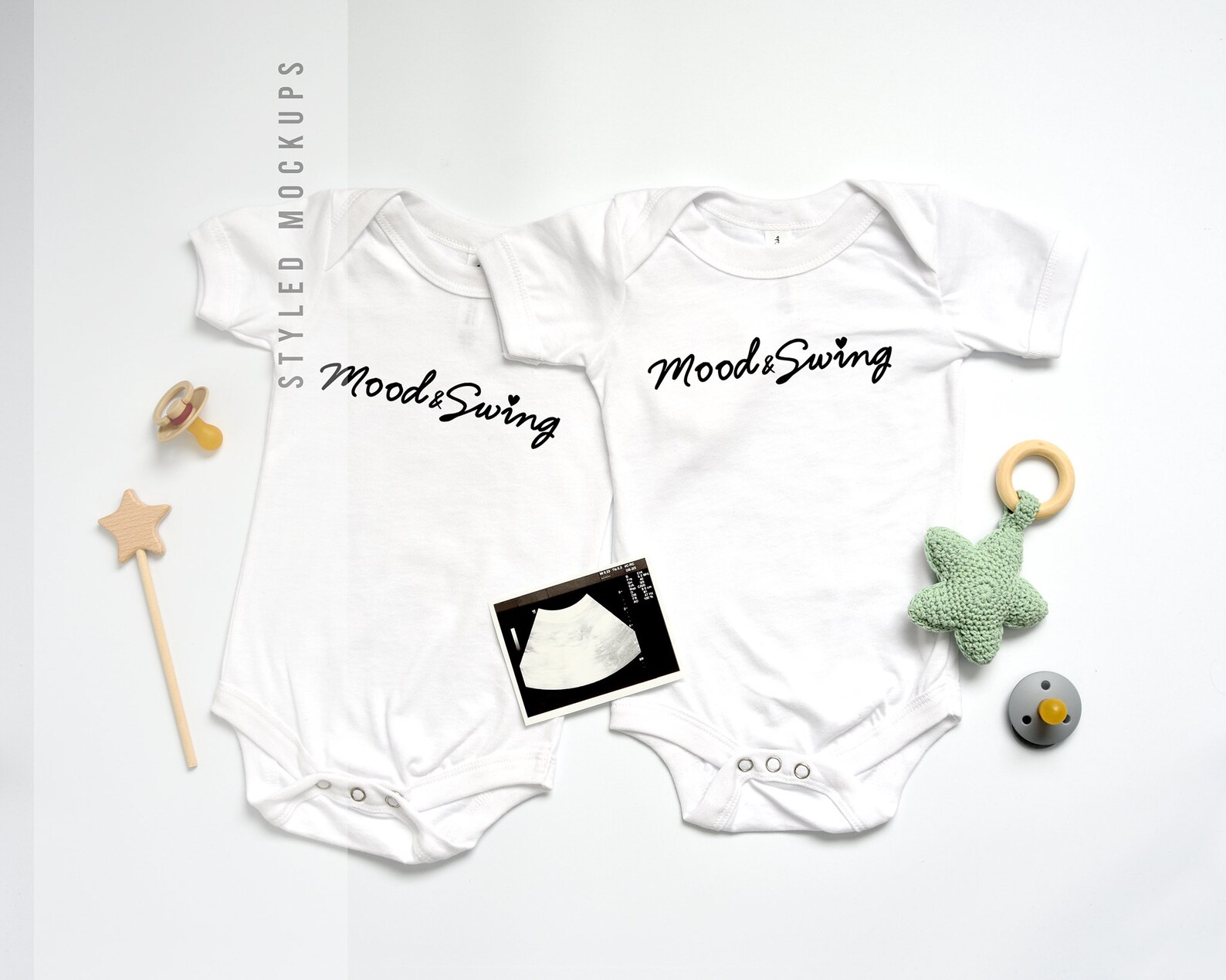 Download Twins Mockup Family Mockup New Baby Announcement Pregnancy ...