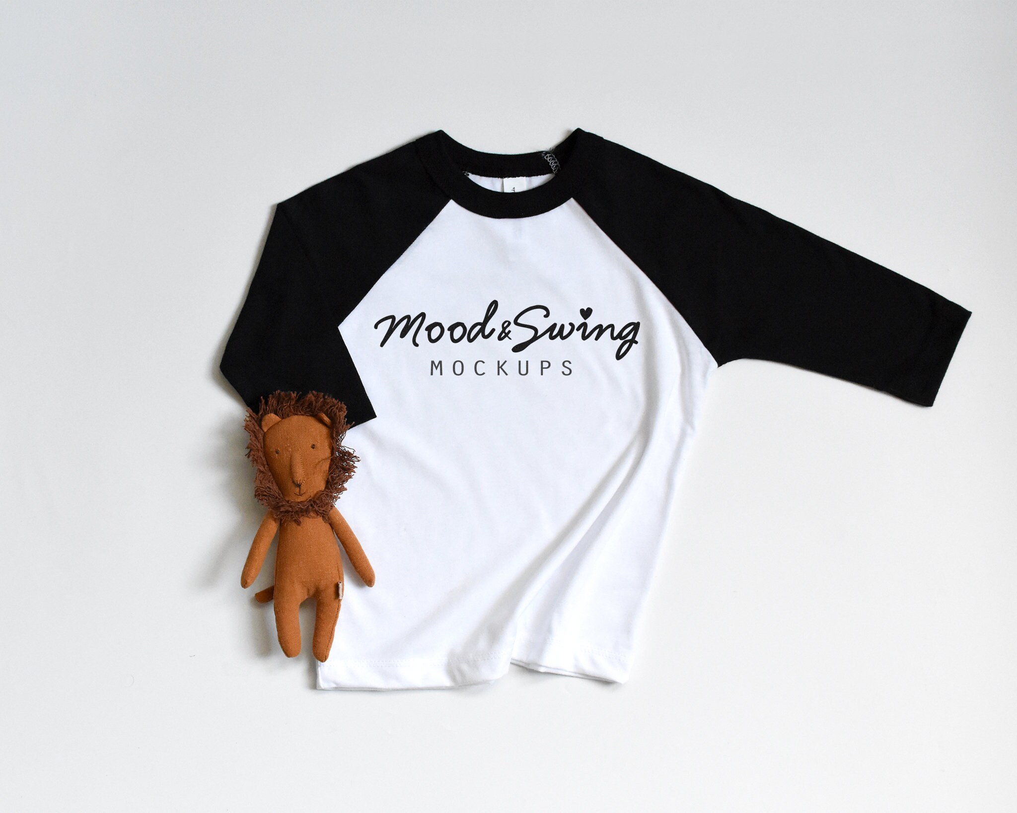 Download Raglan Mockup Bella Canvas 3200T Raglan Flatlay Tee Shirt ...