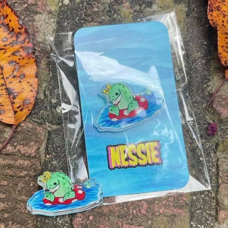 Cute Cryptid Pin Mothman Nessie Mothma'am image 4