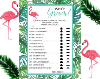 What Did His Groom Say Gay Bachelor Party Game Gay Etsy