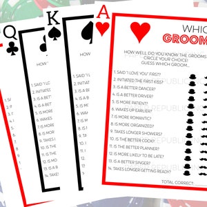 ¿Qué novio? - Juego de despedida de soltero gay - Despedida de soltero gay - Juego de despedida de soltero - Baraja de cartas - Tema Bachelor Vegas - Descarga instantánea
