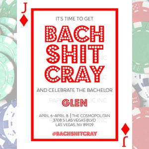 Bachelor Party Invitation 100% Customizable Digital or Printable Bach ...