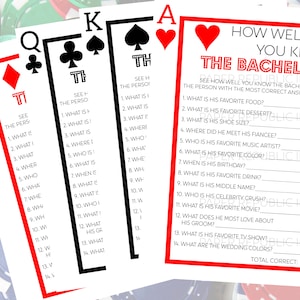 ¿Qué tan bien conoces al soltero? - Juego de despedida de soltero gay - Despedida de soltero gay - Juego de despedida de soltero - Baraja de cartas - Vegas - Imprimible