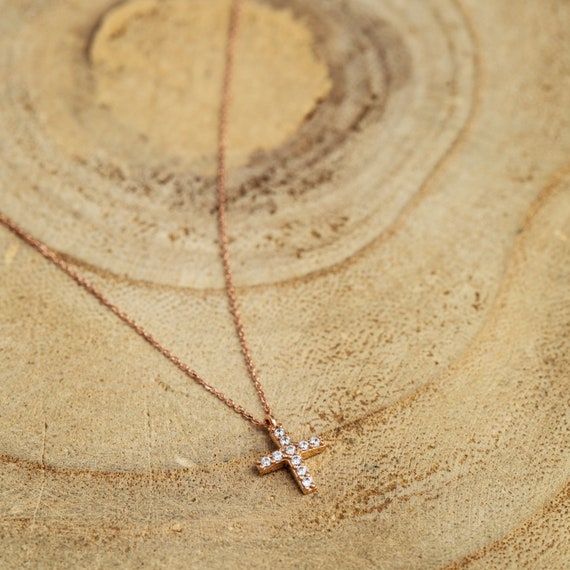 Kids/Girls Blessed Necklace: Gold Chain with Ivory Star-Shaped Cross –  taudrey
