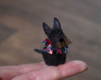PDF PATERN TEMPLATE -  Needle Felt Scottie Dog - Instant Download - beginner/ intermediate - The Wishing Shed craft
