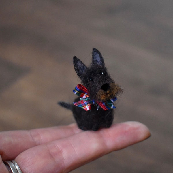 PDF FILES -  Needle Felt Scottie Dog - Instant Download - beginner/ intermediate - The Wishing Shed craft